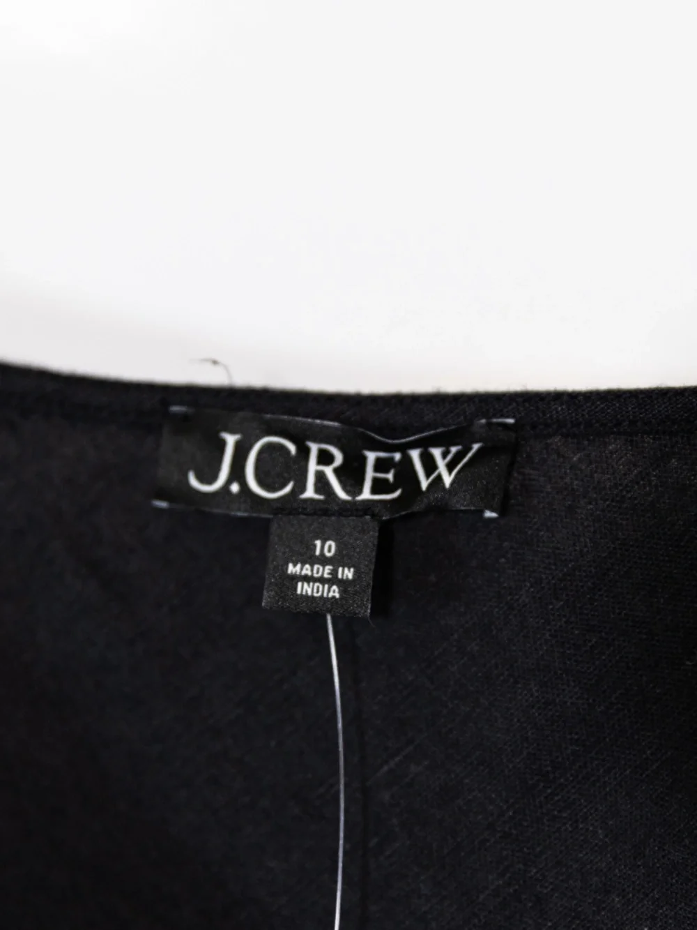 NEW J. Crew Gwyneth V Neck Slip Sleeveless Tank Midi Dress In Linen Solid Black